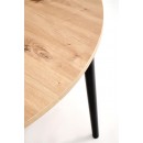 Стол обеденный HALMAR PIVOT дуб артизан/черный 102-142/102